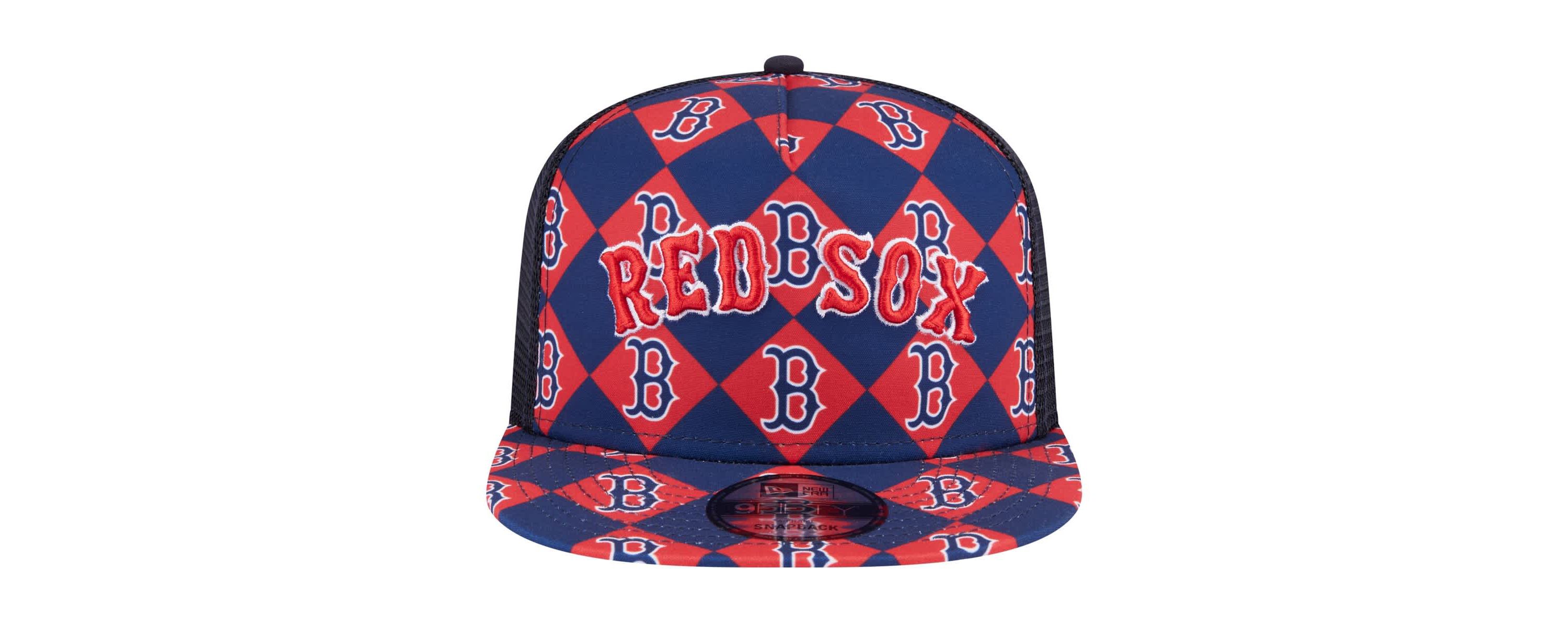 Boston Red Sox MLB Boston Sox Seeing Diamonds A-Frame Trucker 9FIFTY Snapback Hat