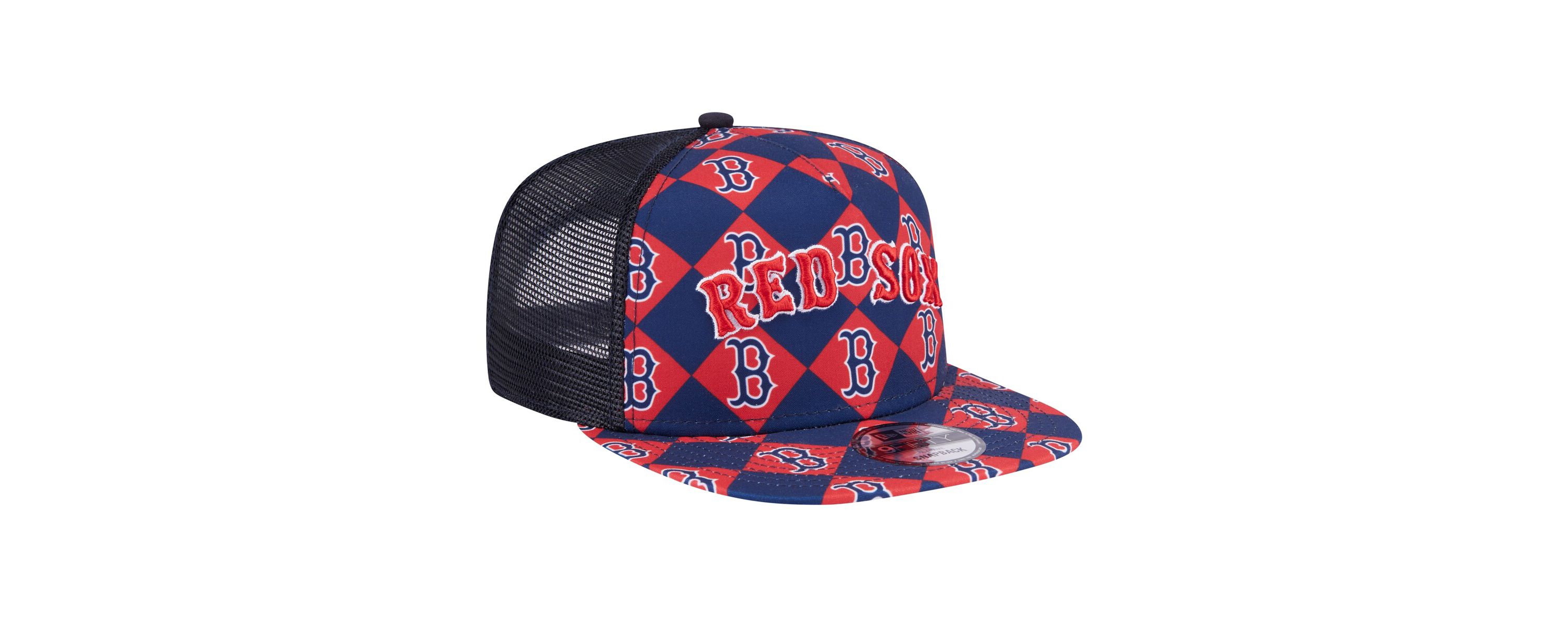 Boston Red Sox MLB Boston Sox Seeing Diamonds A-Frame Trucker 9FIFTY Snapback Hat