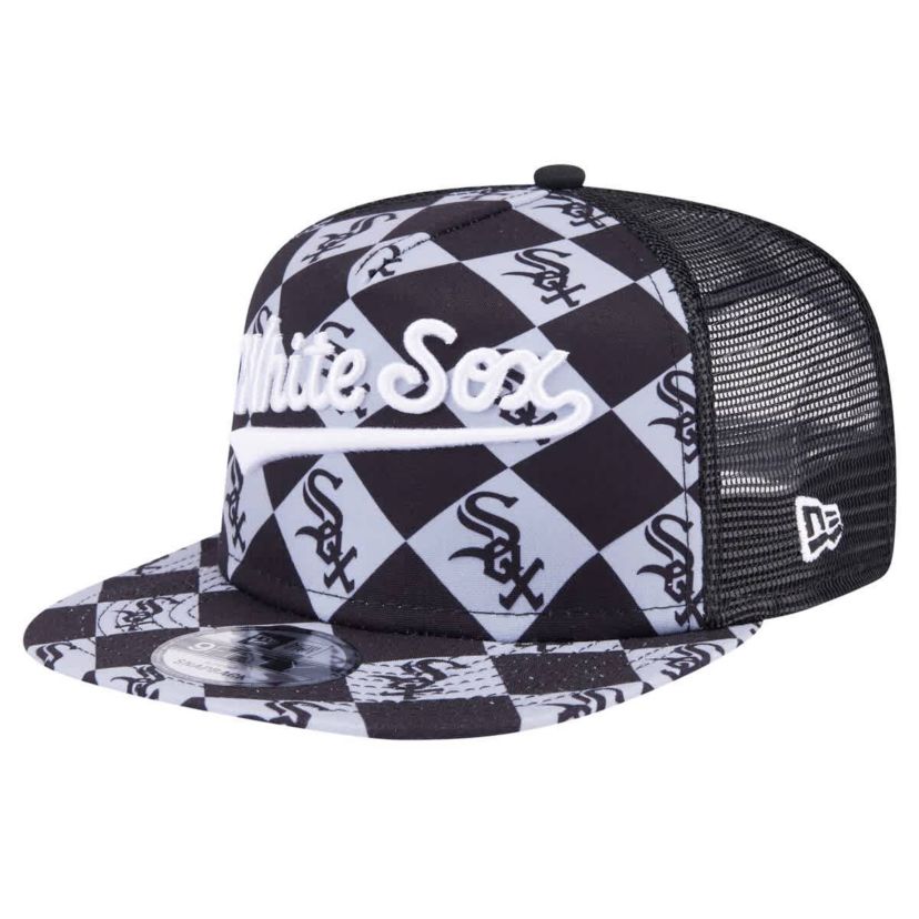 Chicago White Sox MLB Chicago Sox Seeing Diamonds A-Frame Trucker 9FIFTY Snapback Hat