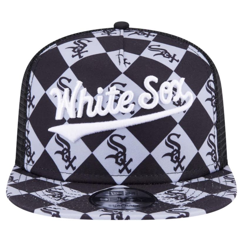 Chicago White Sox MLB Chicago Sox Seeing Diamonds A-Frame Trucker 9FIFTY Snapback Hat