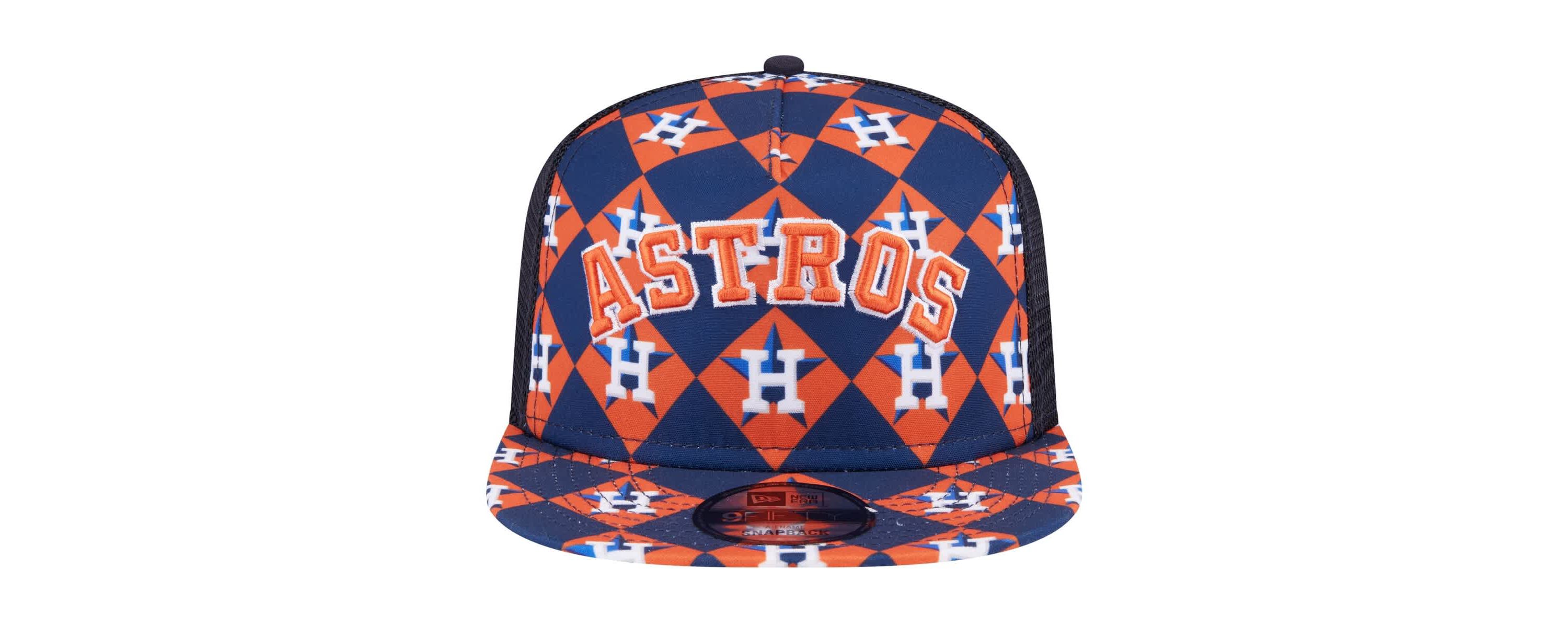 MLB Houston Astros Seeing Diamonds A-Frame Trucker 9FIFTY Snapback Hat