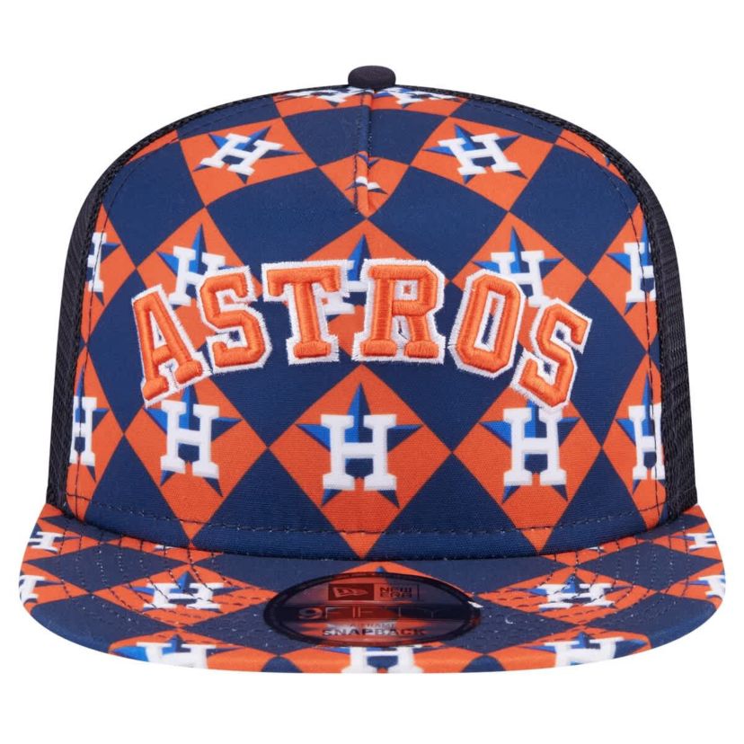 MLB Houston Astros Seeing Diamonds A-Frame Trucker 9FIFTY Snapback Hat