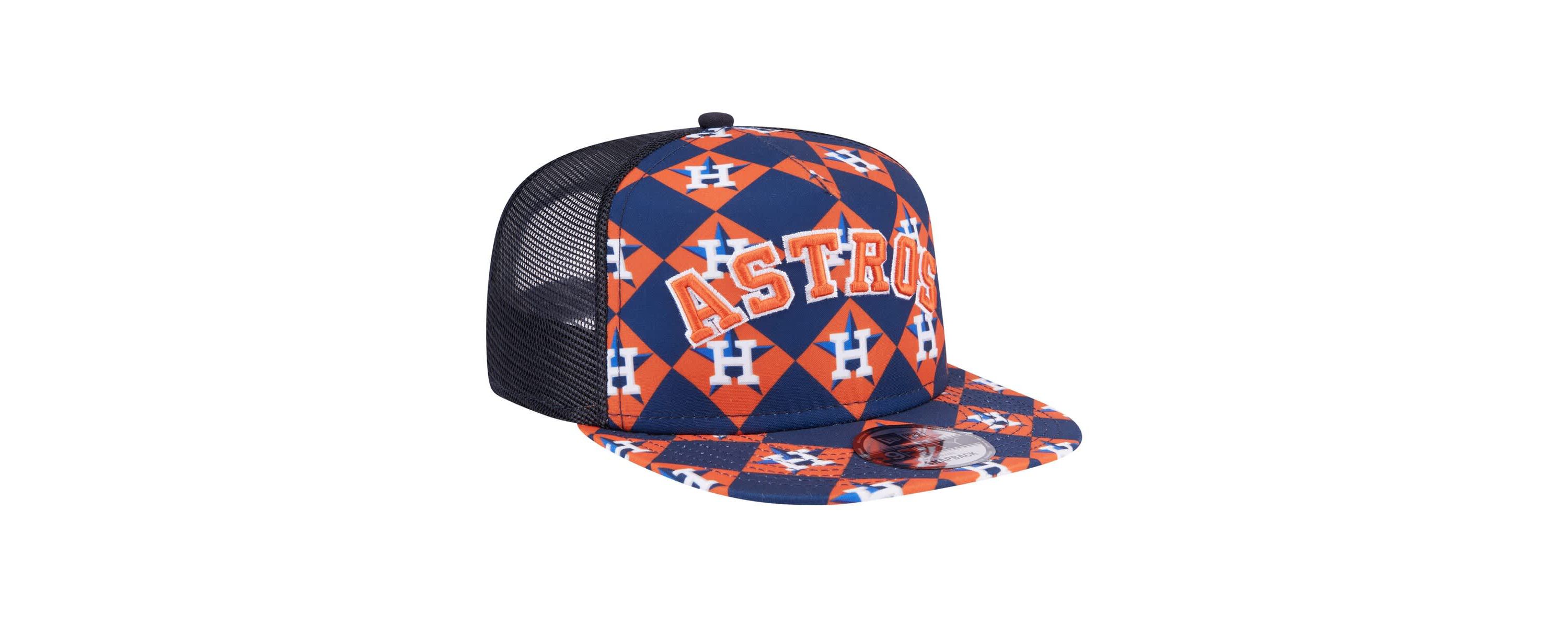 MLB Houston Astros Seeing Diamonds A-Frame Trucker 9FIFTY Snapback Hat