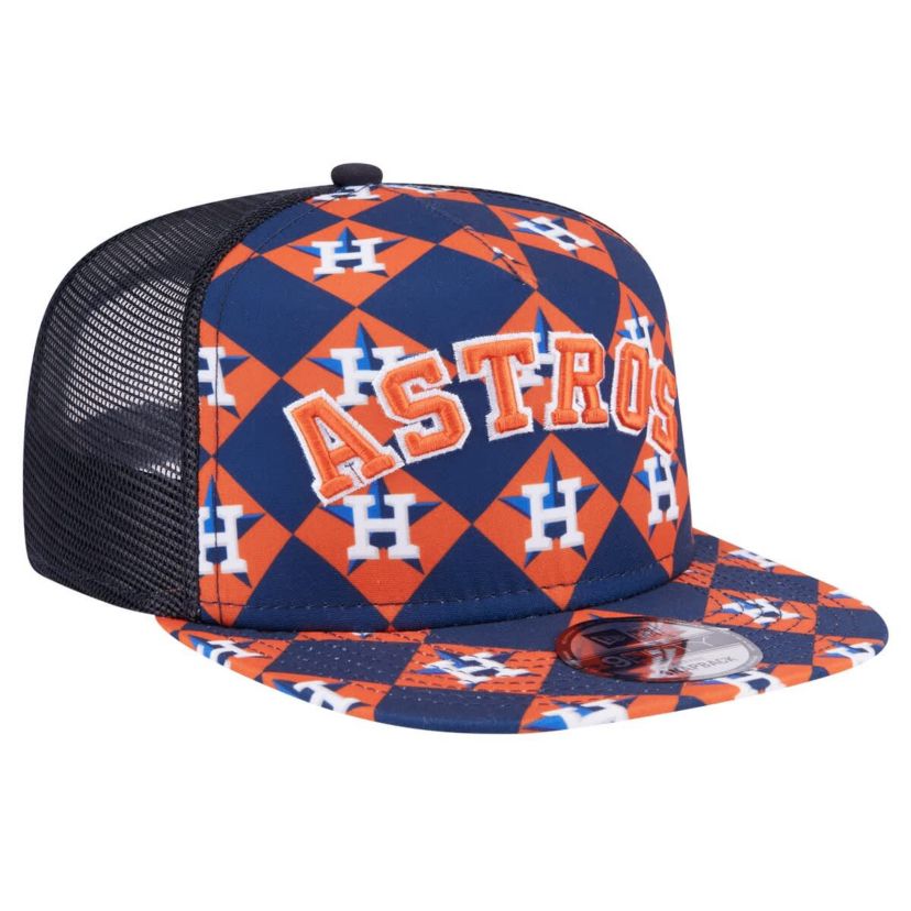 MLB Houston Astros Seeing Diamonds A-Frame Trucker 9FIFTY Snapback Hat