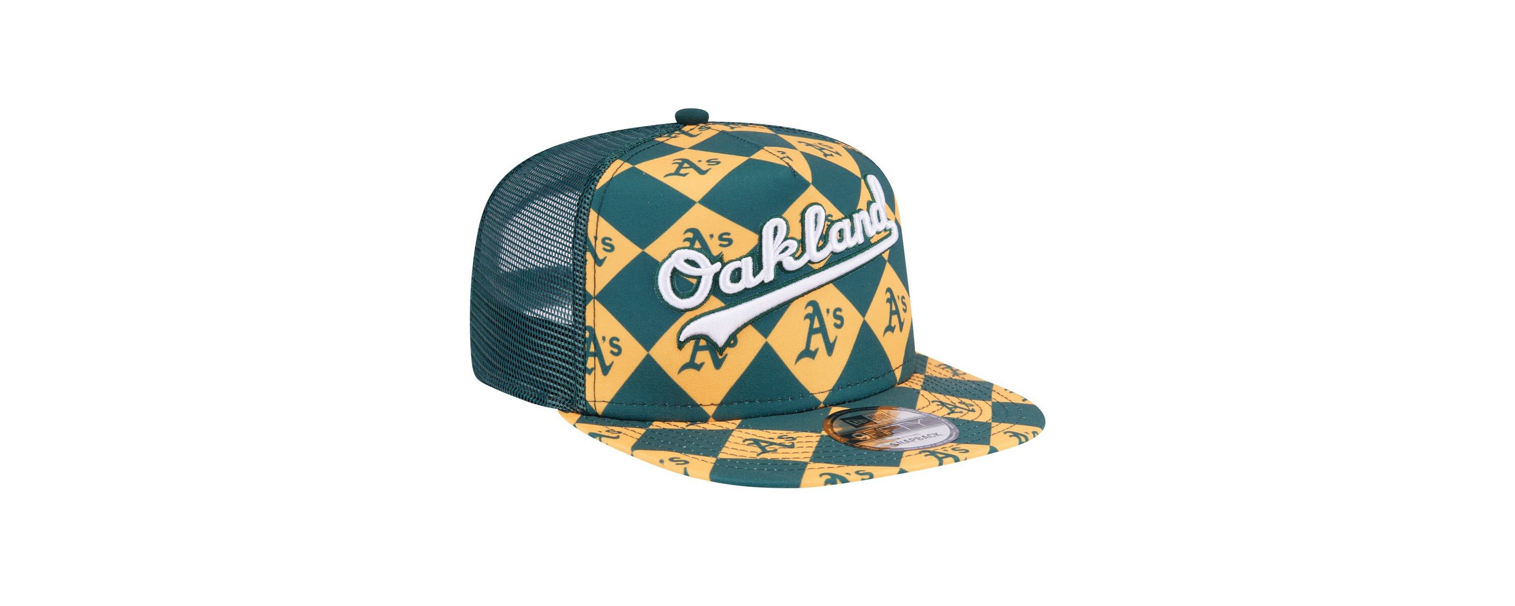 Cooperstown Teams Oakland Athletics Seeing Diamonds A-Frame Trucker 9FIFTY Snapback Hat