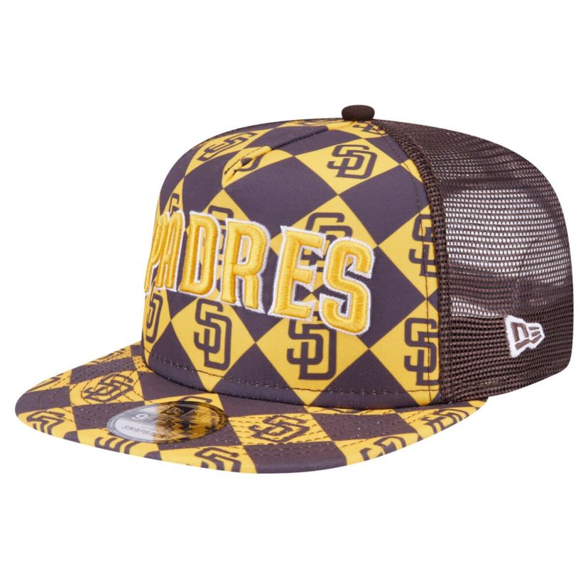 MLB San Diego Padres Seeing Diamonds A-Frame Trucker 9FIFTY Snapback Hat