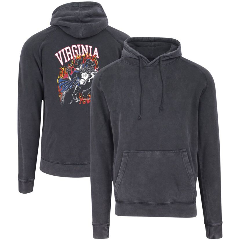 NCAA Virginia Cavaliers Legend Of Cavalier Hollow Spooky Hoos Vintage Raglan Pullover Hoodie