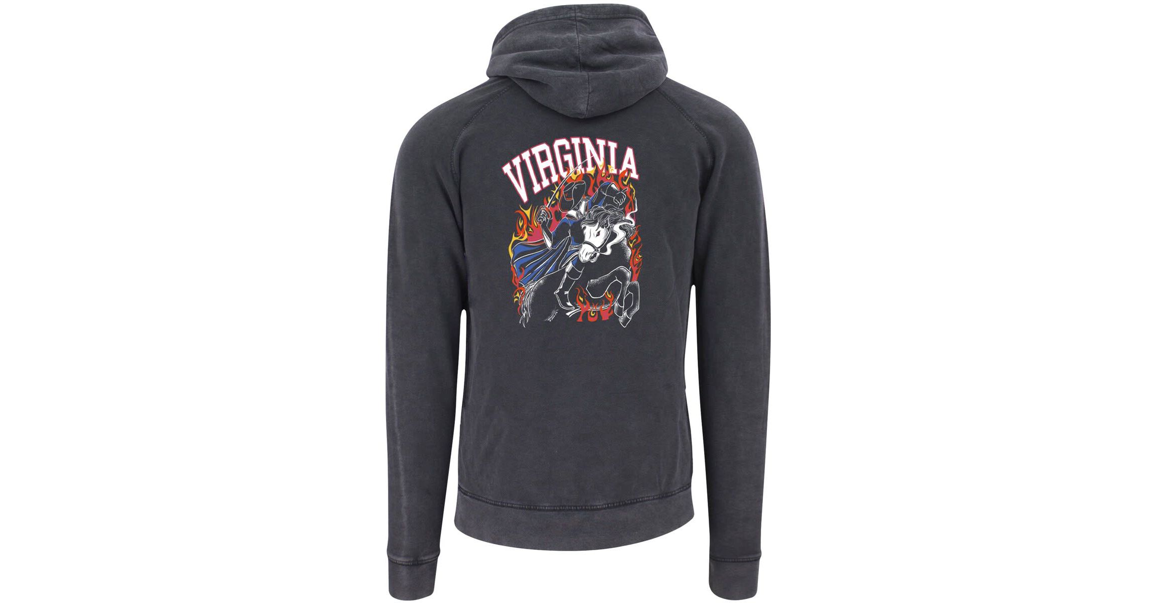 NCAA Virginia Cavaliers Legend Of Cavalier Hollow Spooky Hoos Vintage Raglan Pullover Hoodie
