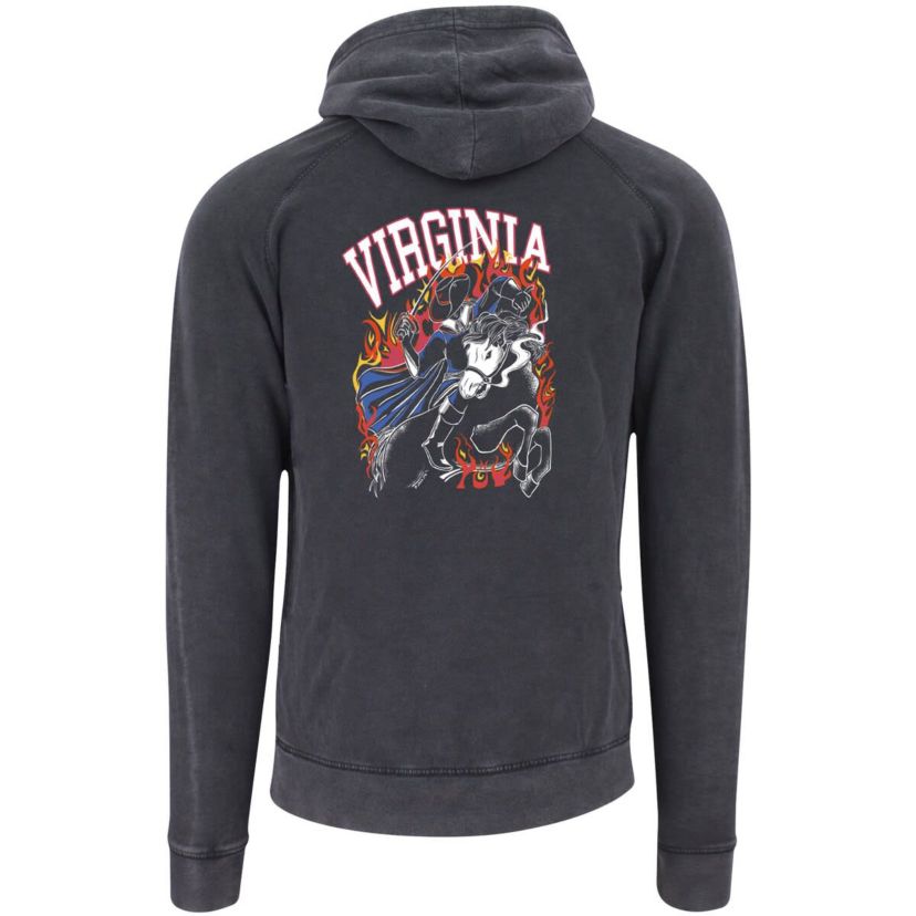 NCAA Virginia Cavaliers Legend Of Cavalier Hollow Spooky Hoos Vintage Raglan Pullover Hoodie