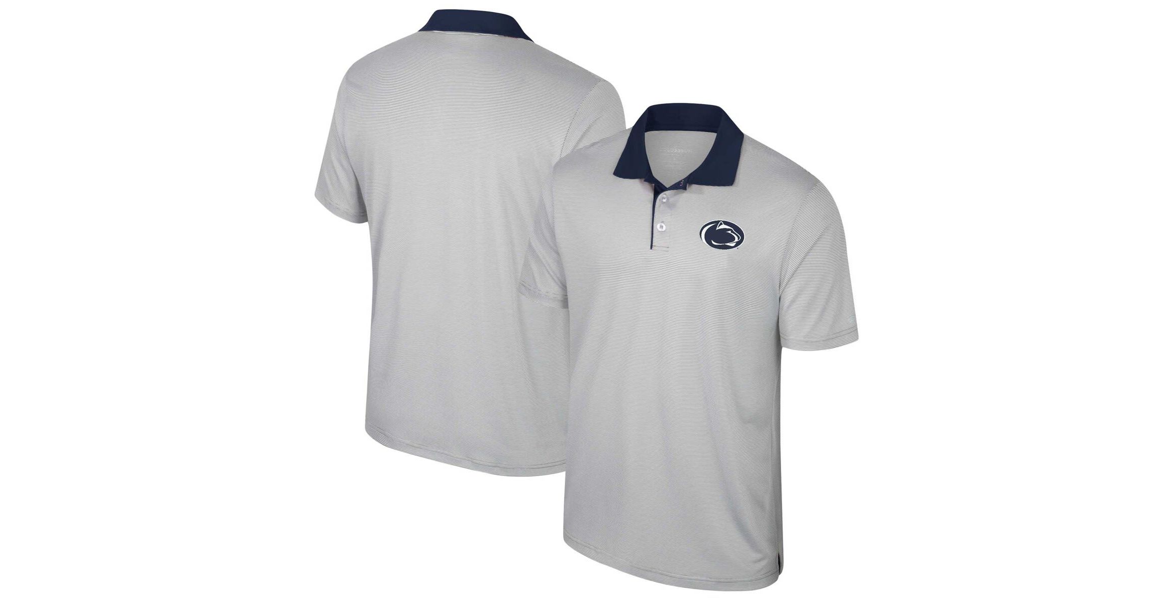 NCAA Penn State Nittany Lions Big & Tall Tuck Striped Polo
