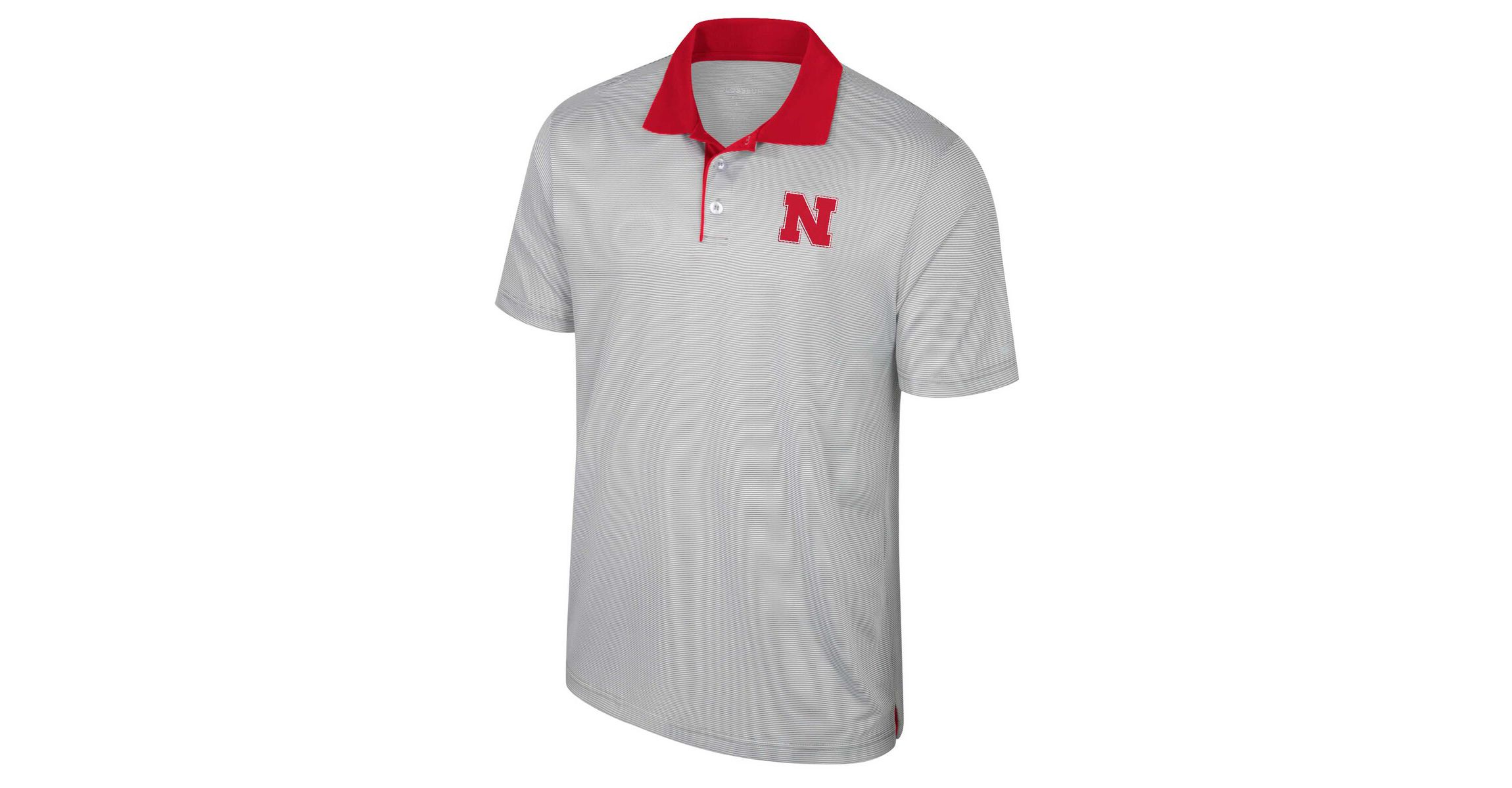 NCAA Nebraska Huskers Big & Tall Tuck Striped Polo