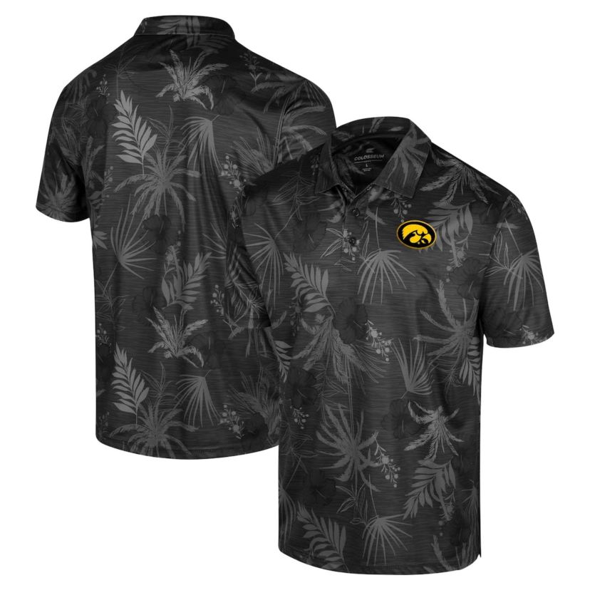NCAA Iowa Hawkeyes Big & Tall Palms Polo