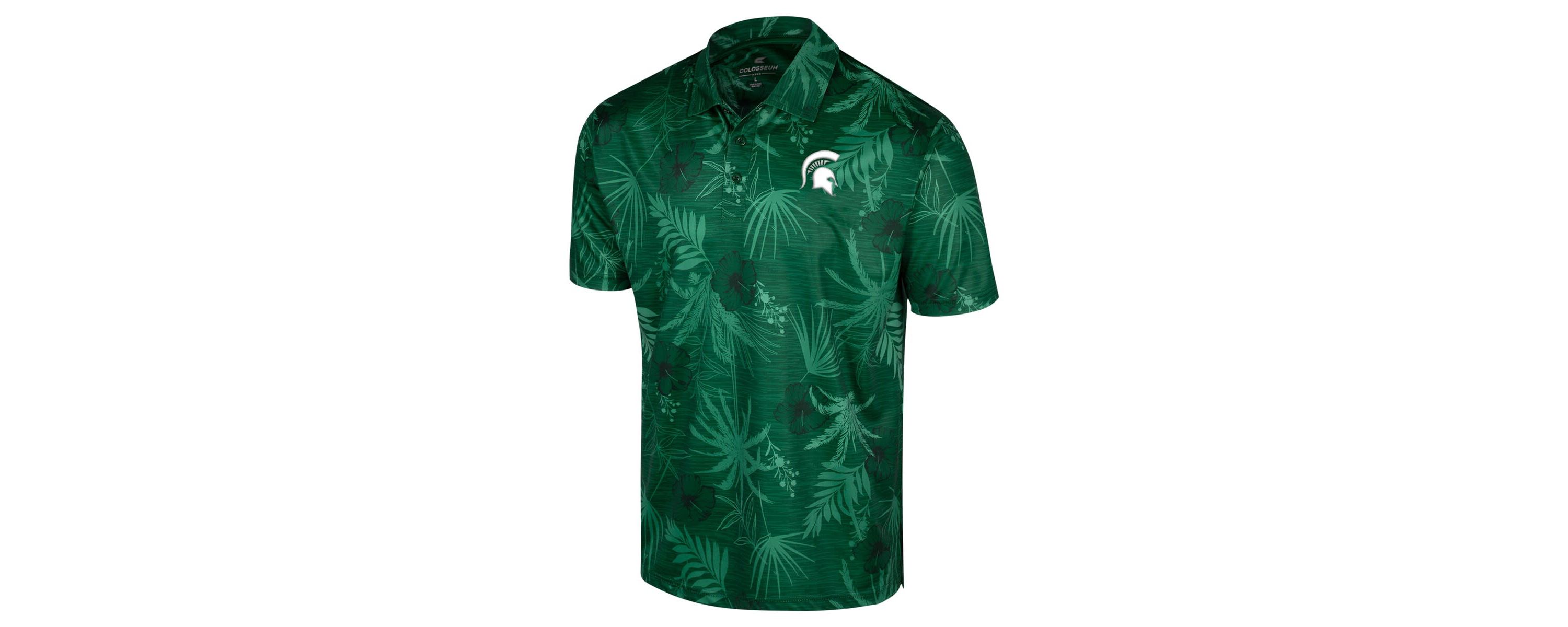 NCAA Michigan State Spartans Big & Tall Palms Polo
