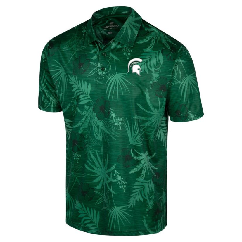 NCAA Michigan State Spartans Big & Tall Palms Polo