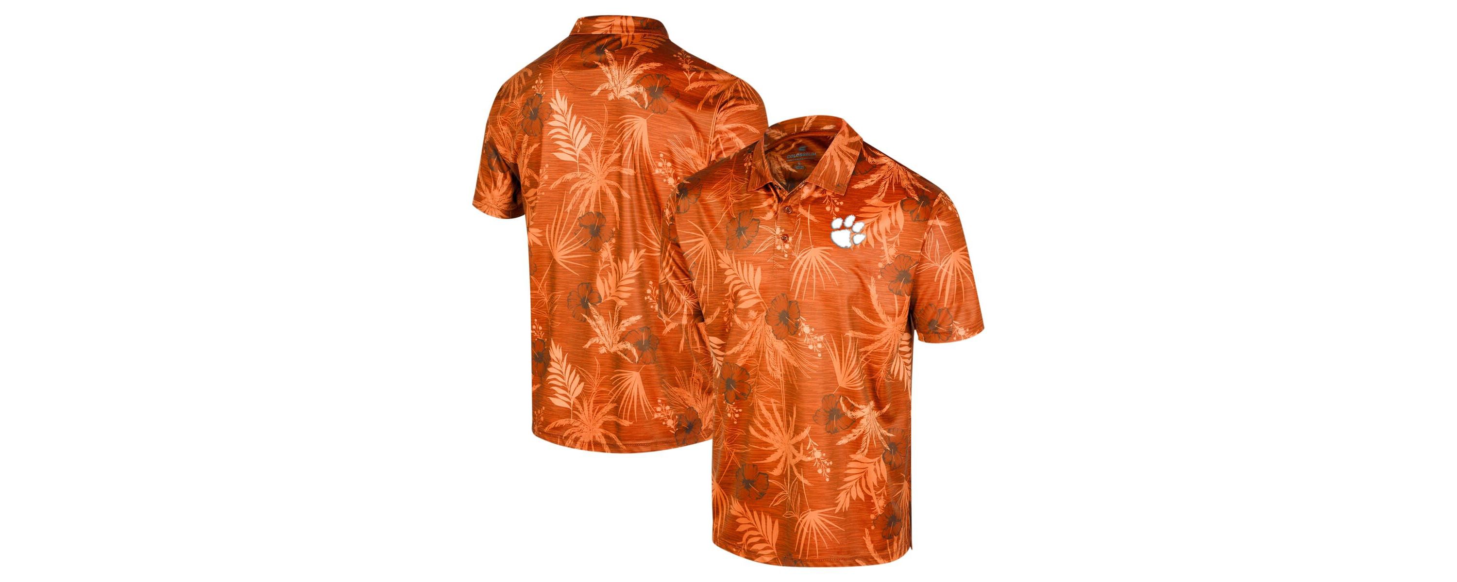 NCAA Clemson Tigers Big & Tall Palms Polo