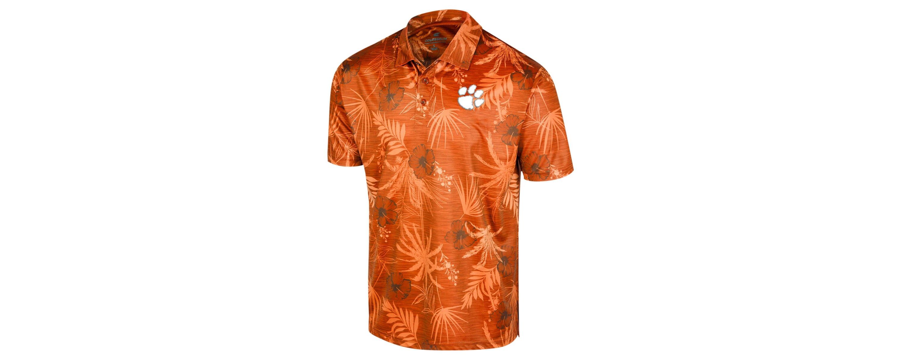 NCAA Clemson Tigers Big & Tall Palms Polo