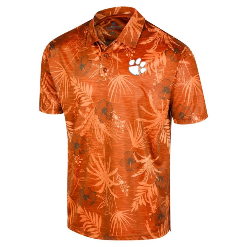 NCAA Clemson Tigers Big & Tall Palms Polo