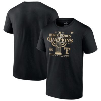 Men's MLB Fanatics Texas Rangers 2023 World Series s Parade T-Shirt, Black, Small