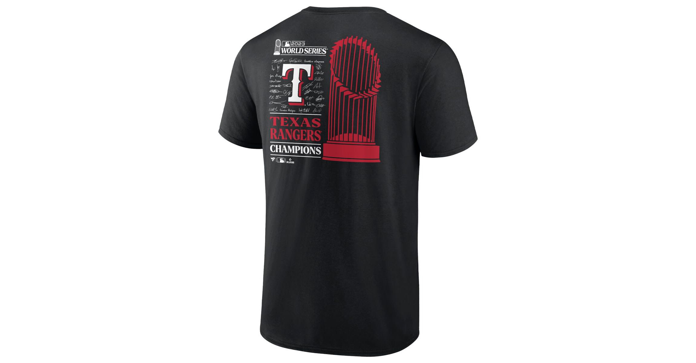 MLB Fanatics Texas Rangers 2023 World Series s Signature Roster T-Shirt