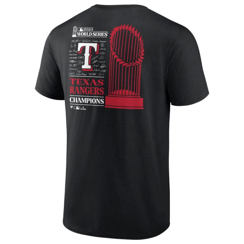 MLB Fanatics Texas Rangers 2023 World Series s Signature Roster T-Shirt