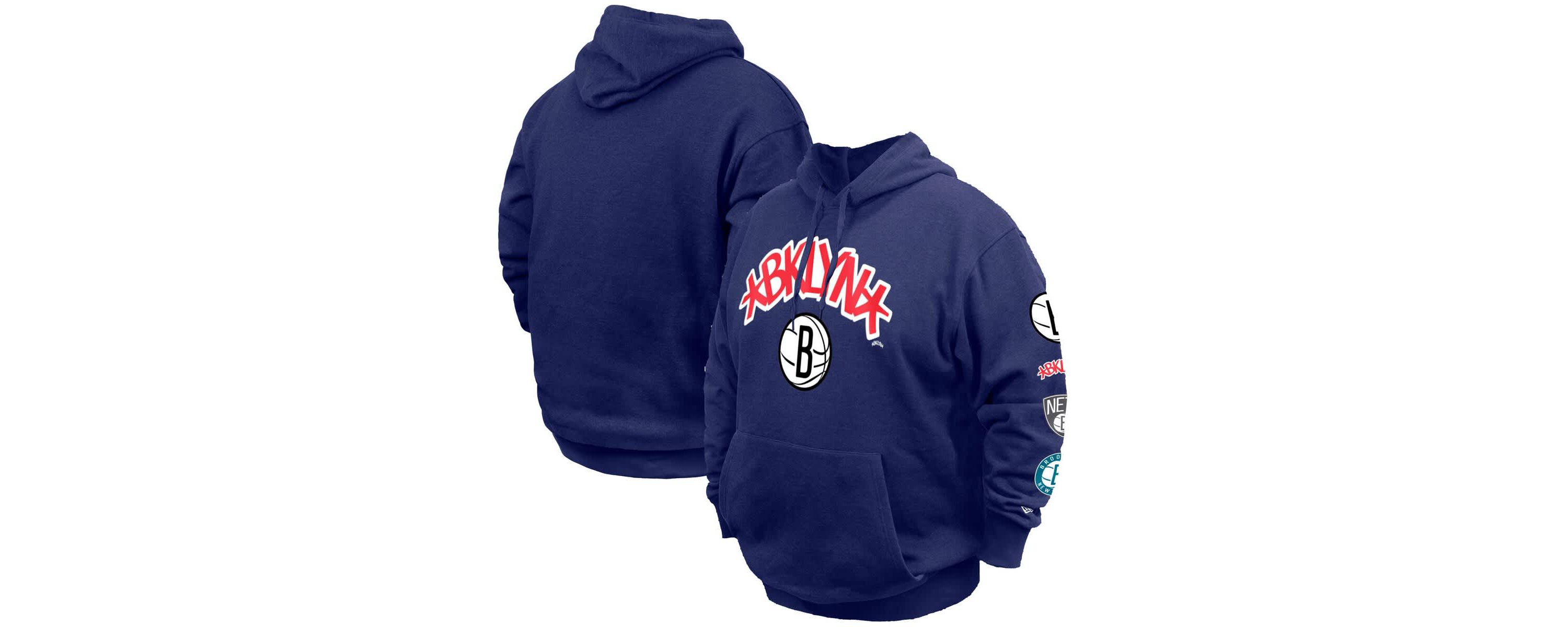 NBA Brooklyn Nets Big & Tall 2023/24 City Edition Pullover Hoodie