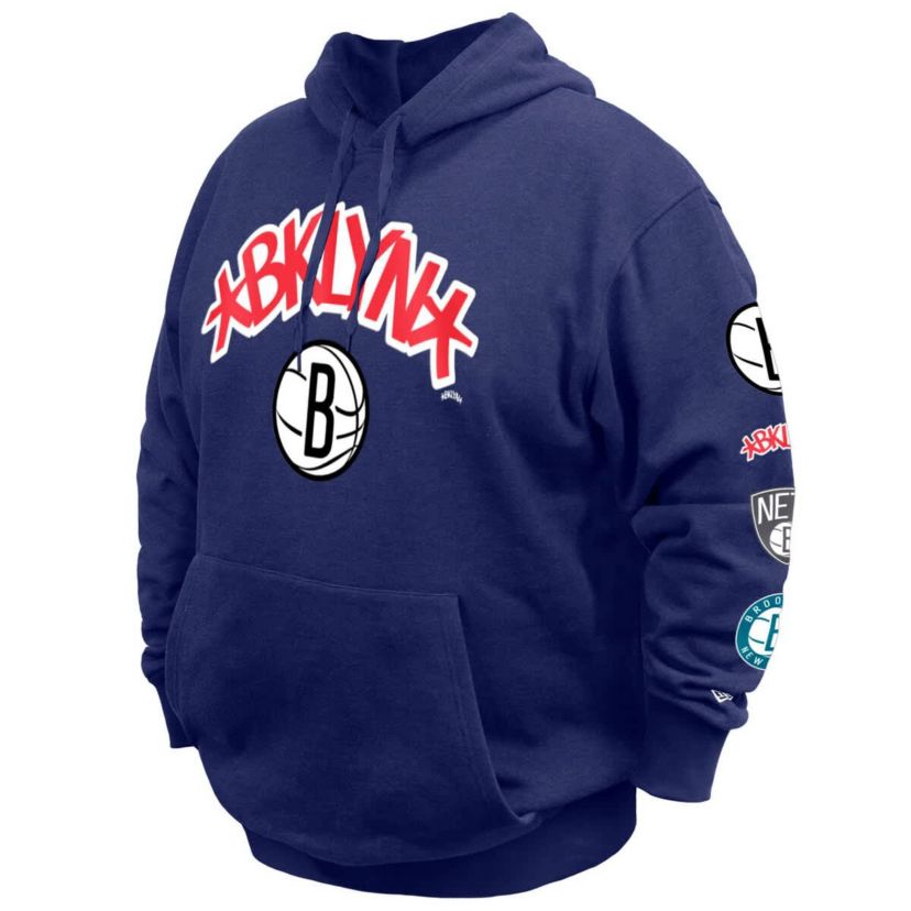 NBA Brooklyn Nets Big & Tall 2023/24 City Edition Pullover Hoodie