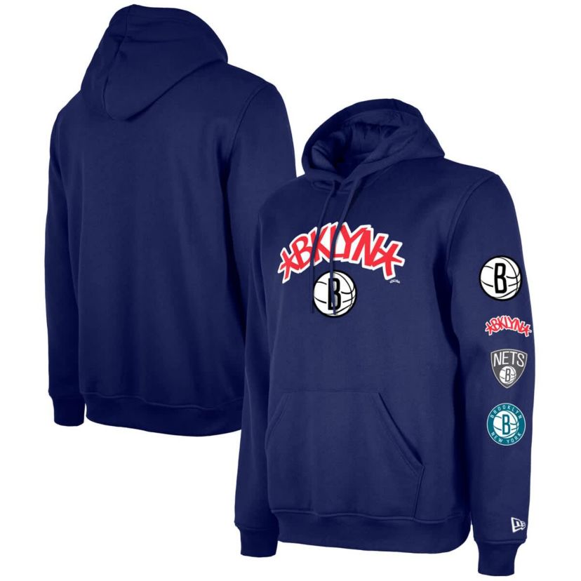 NBA Brooklyn Nets Big & Tall 2023/24 City Edition Jersey Pullover Hoodie