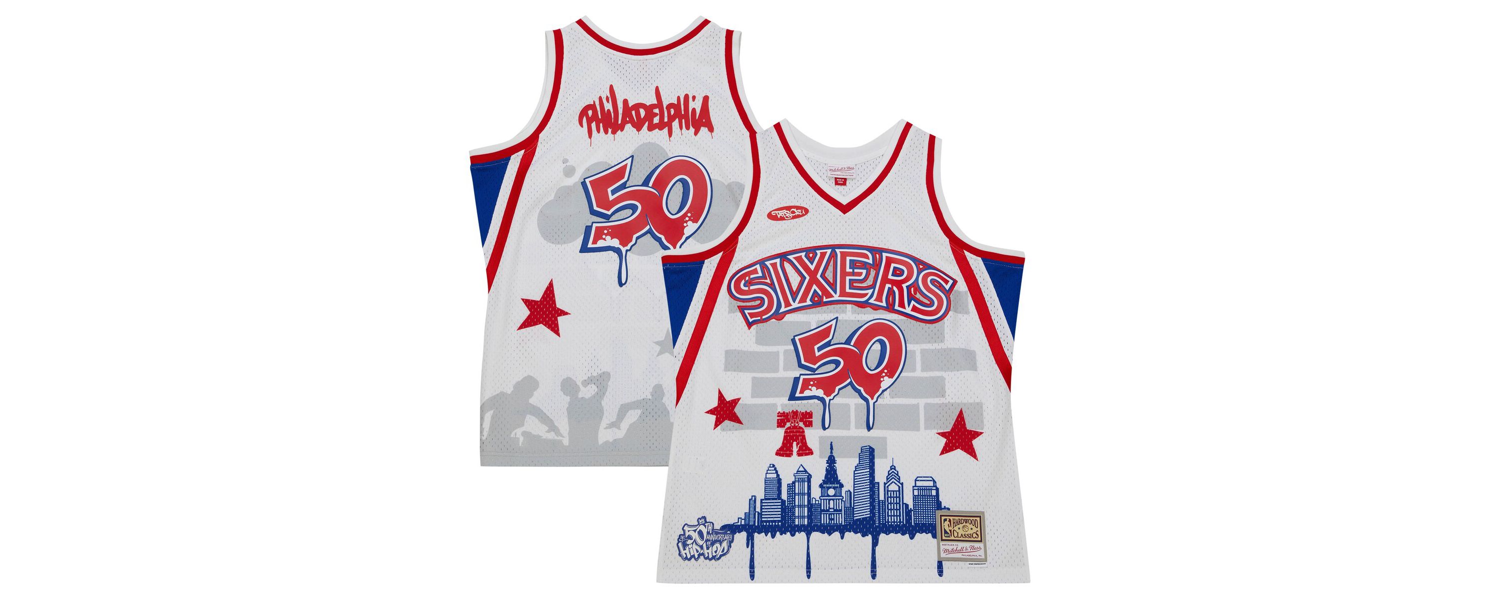 NBA x Tats Cru Philadelphia 76ers Hardwood Classics Fashion Jersey