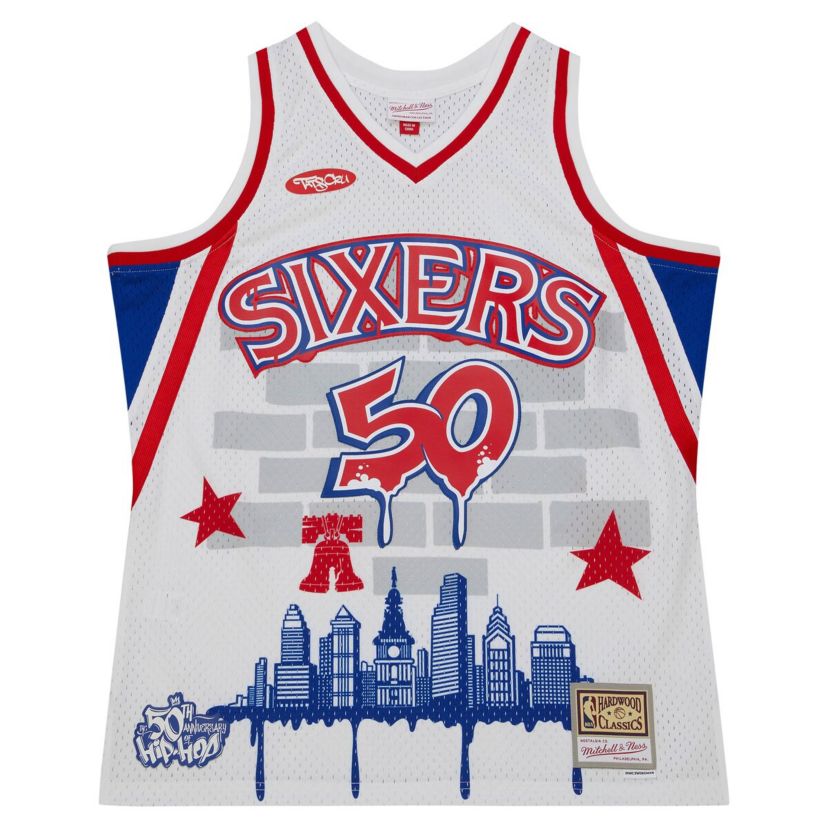 NBA x Tats Cru Philadelphia 76ers Hardwood Classics Fashion Jersey