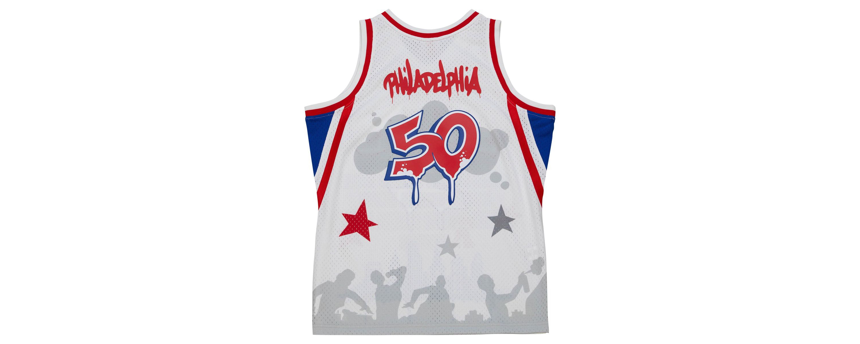 NBA x Tats Cru Philadelphia 76ers Hardwood Classics Fashion Jersey