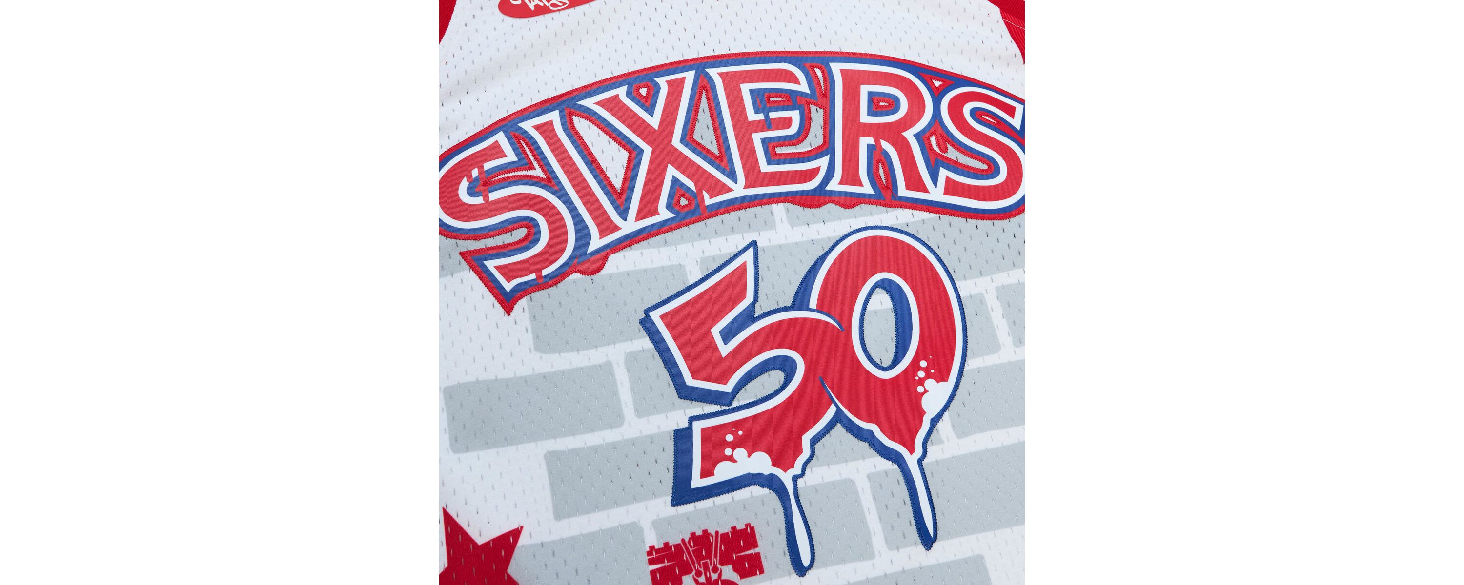 NBA x Tats Cru Philadelphia 76ers Hardwood Classics Fashion Jersey
