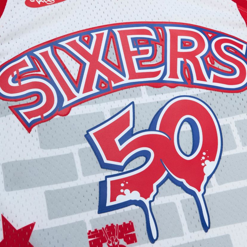 NBA x Tats Cru Philadelphia 76ers Hardwood Classics Fashion Jersey