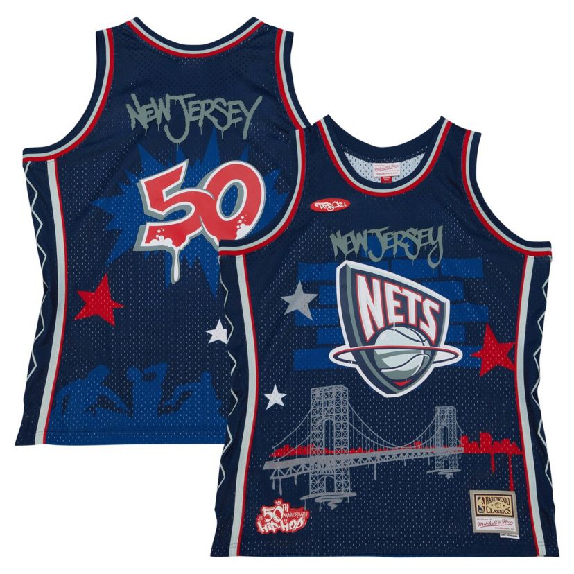 Hardwood Classic Teams x Tats Cru New Jersey Nets Hardwood Classics Fashion Jersey