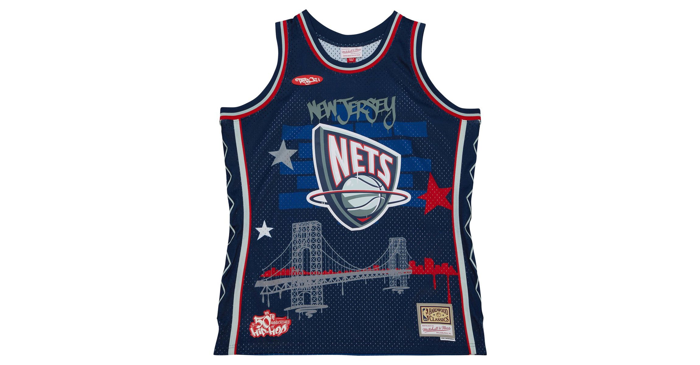 Hardwood Classic Teams x Tats Cru New Jersey Nets Hardwood Classics Fashion Jersey