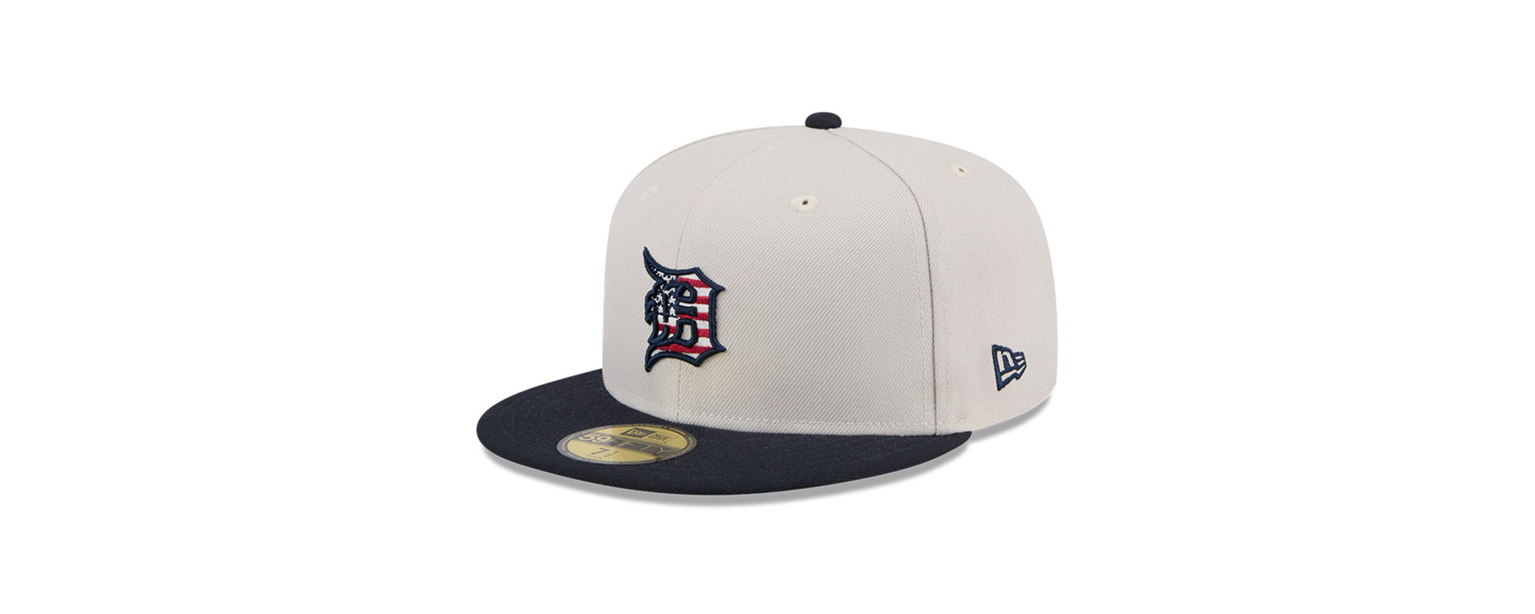 MLB Khaki/Black Detroit Tigers 2024 Fourth of July 59FIFTY Fitted Hat