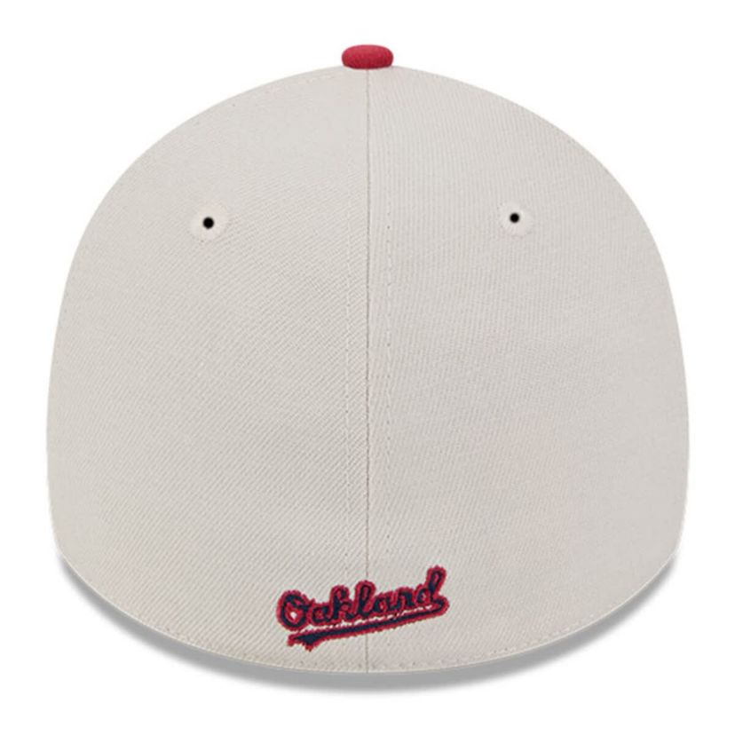 Cooperstown Teams Khaki/Red Oakland Athletics 2024 Fourth of July 39THIRTY Flex Hat