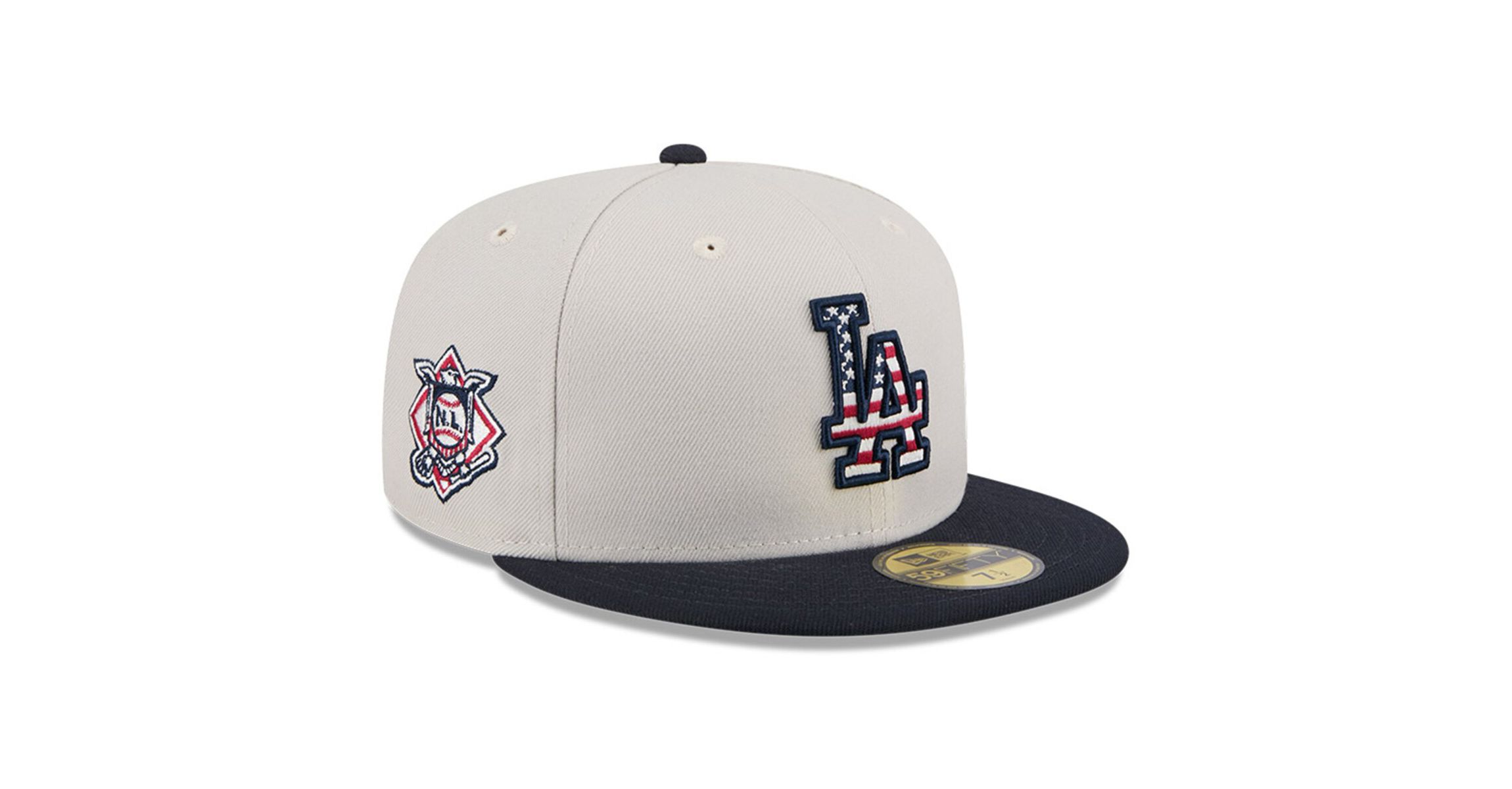 MLB Khaki/Black Los Angeles Dodgers 2024 Fourth of July 59FIFTY Fitted Hat