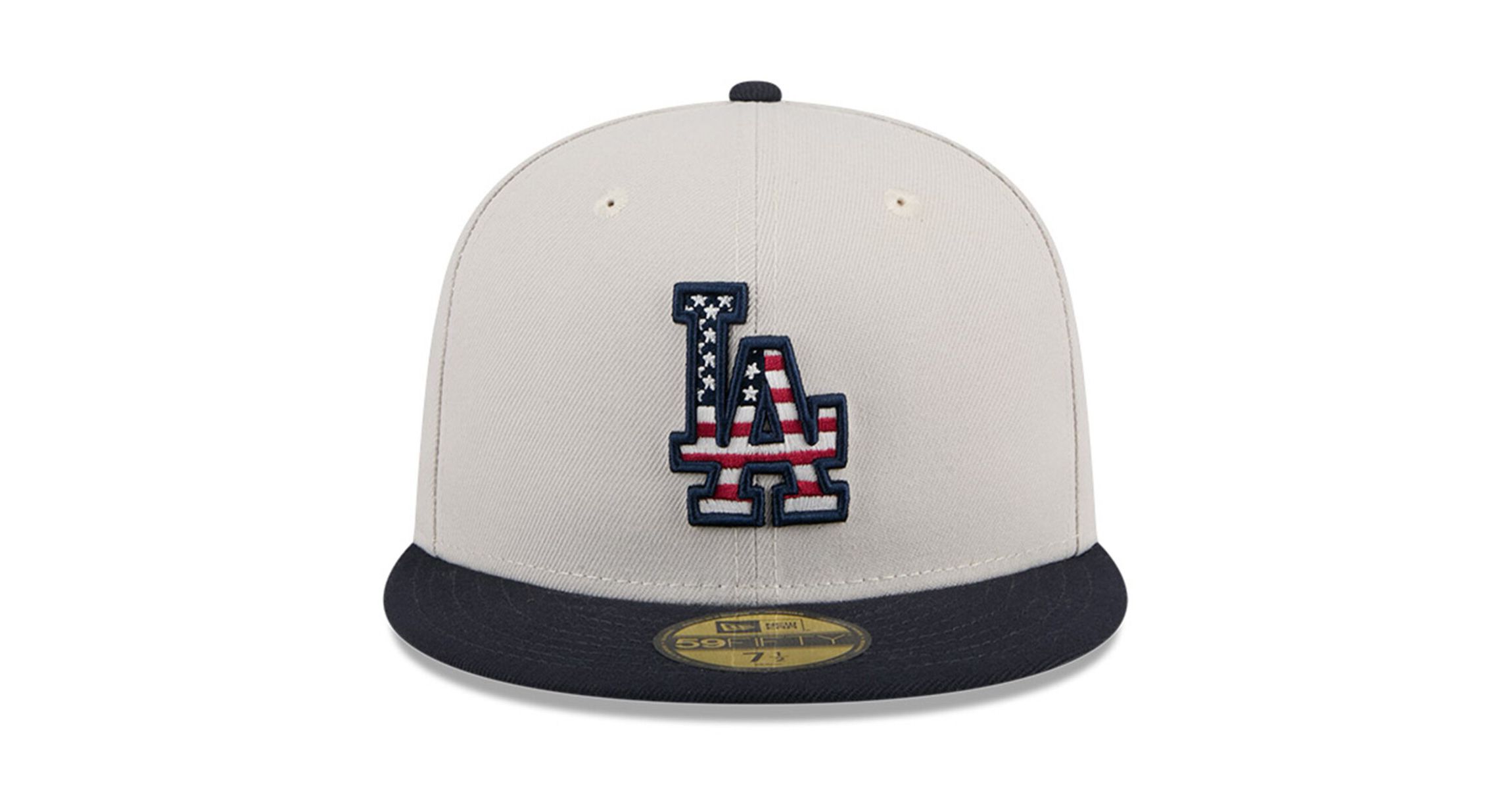 MLB Khaki/Black Los Angeles Dodgers 2024 Fourth of July 59FIFTY Fitted Hat
