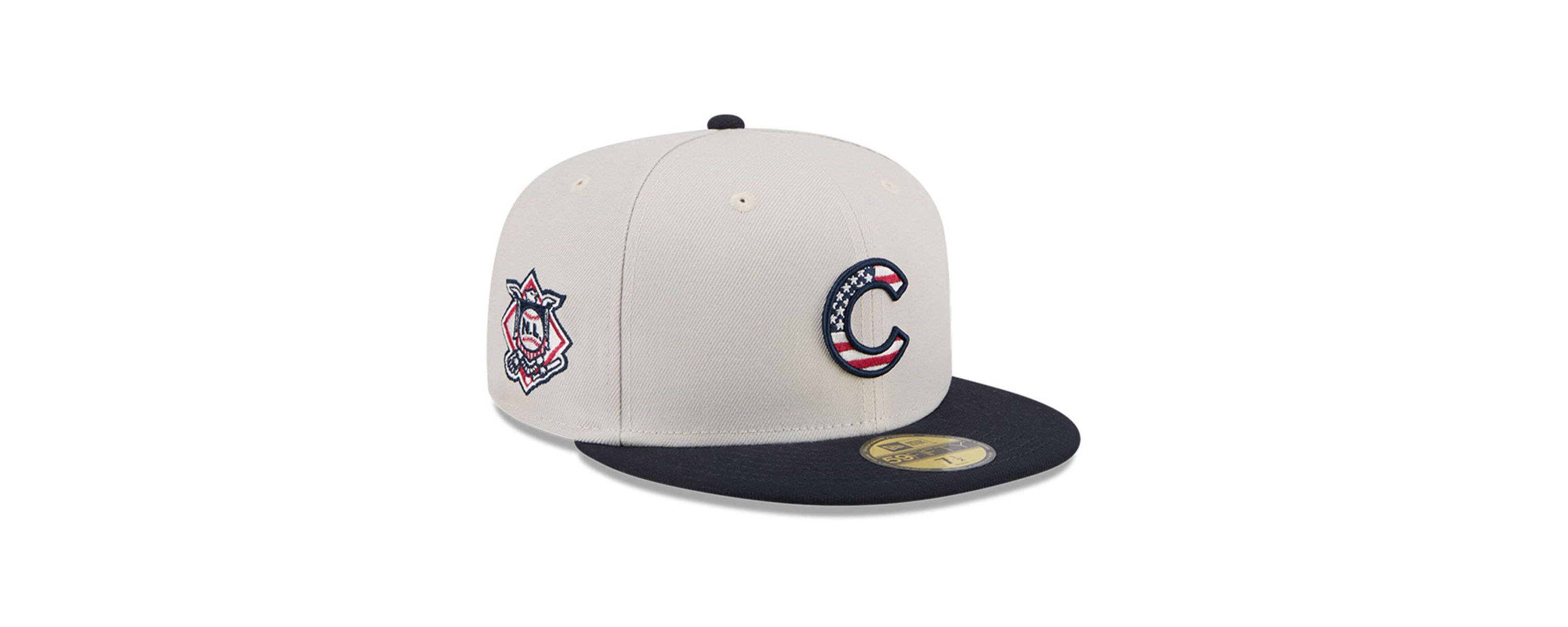MLB Khaki/Black Chicago Cubs 2024 Fourth of July 59FIFTY Fitted Hat