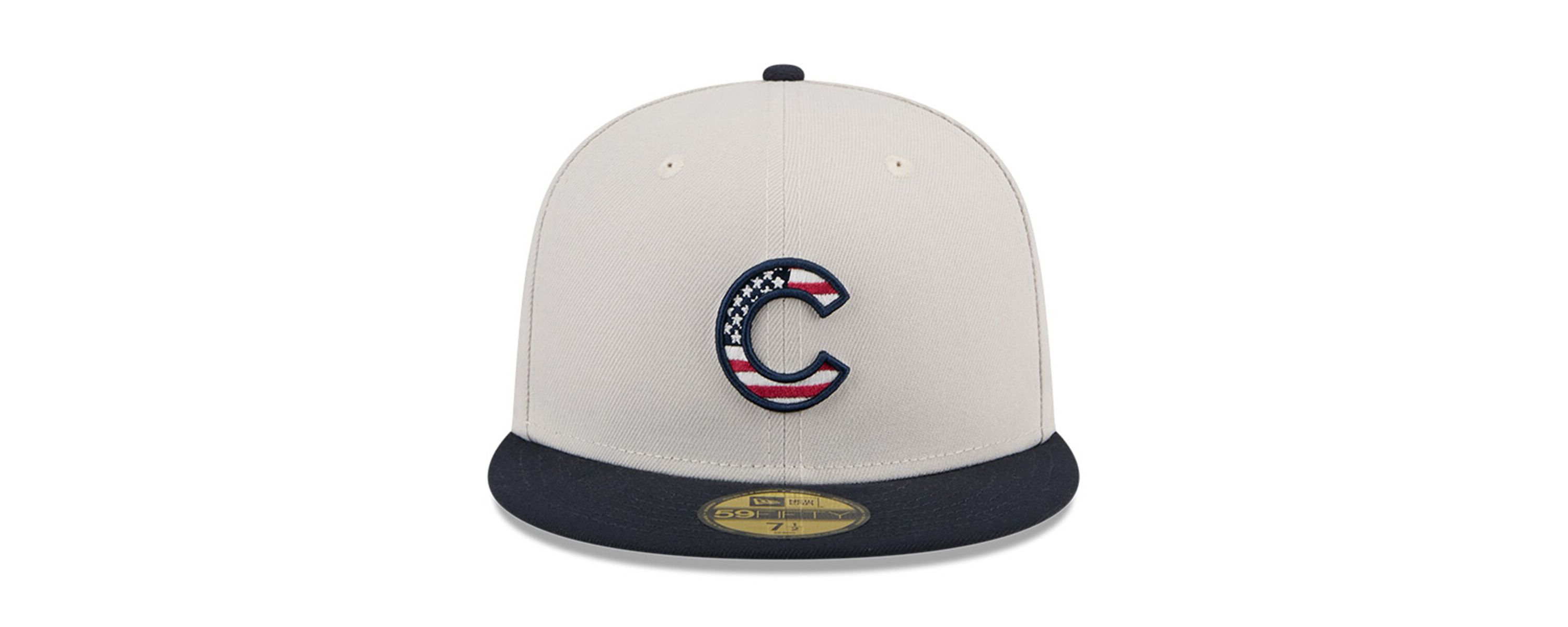 MLB Khaki/Black Chicago Cubs 2024 Fourth of July 59FIFTY Fitted Hat