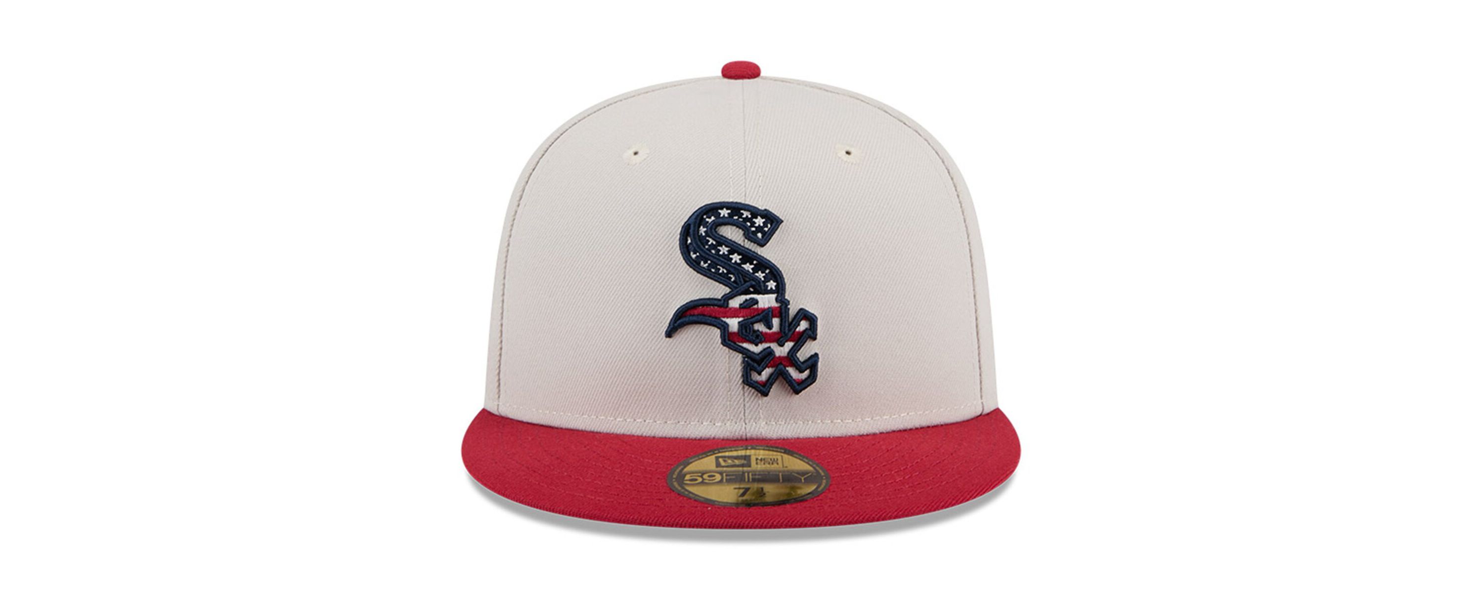 Chicago White Sox MLB Khaki/Red Chicago Sox 2024 Fourth of July 59FIFTY Fitted Hat