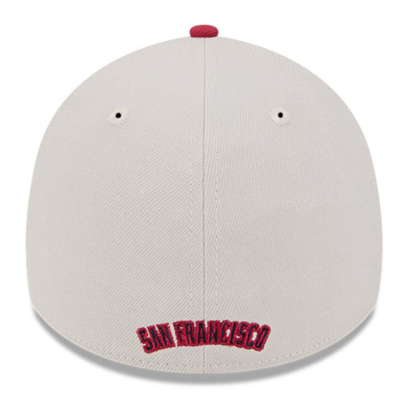 MLB Khaki/Red San Francisco Giants 2024 Fourth of July 39THIRTY Flex Hat