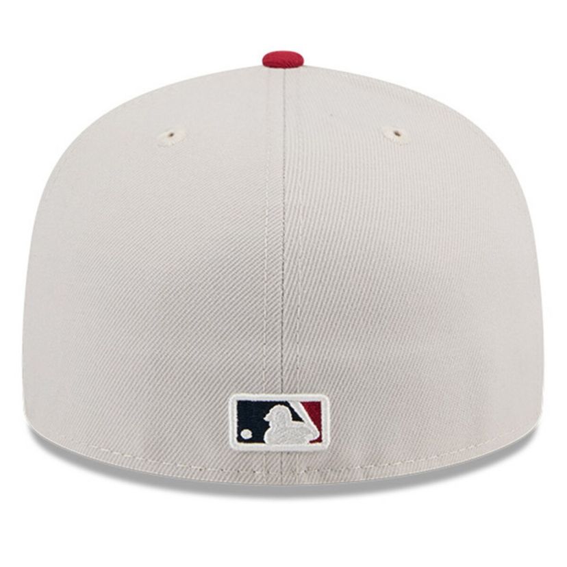 MLB Khaki/Red Pittsburgh Pirates 2024 Fourth of July 59FIFTY Fitted Hat