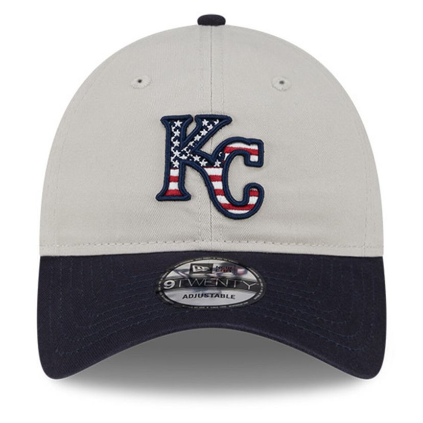 MLB Khaki/Black Kansas City Royals 2024 Fourth of July 9TWENTY Adjustable Hat