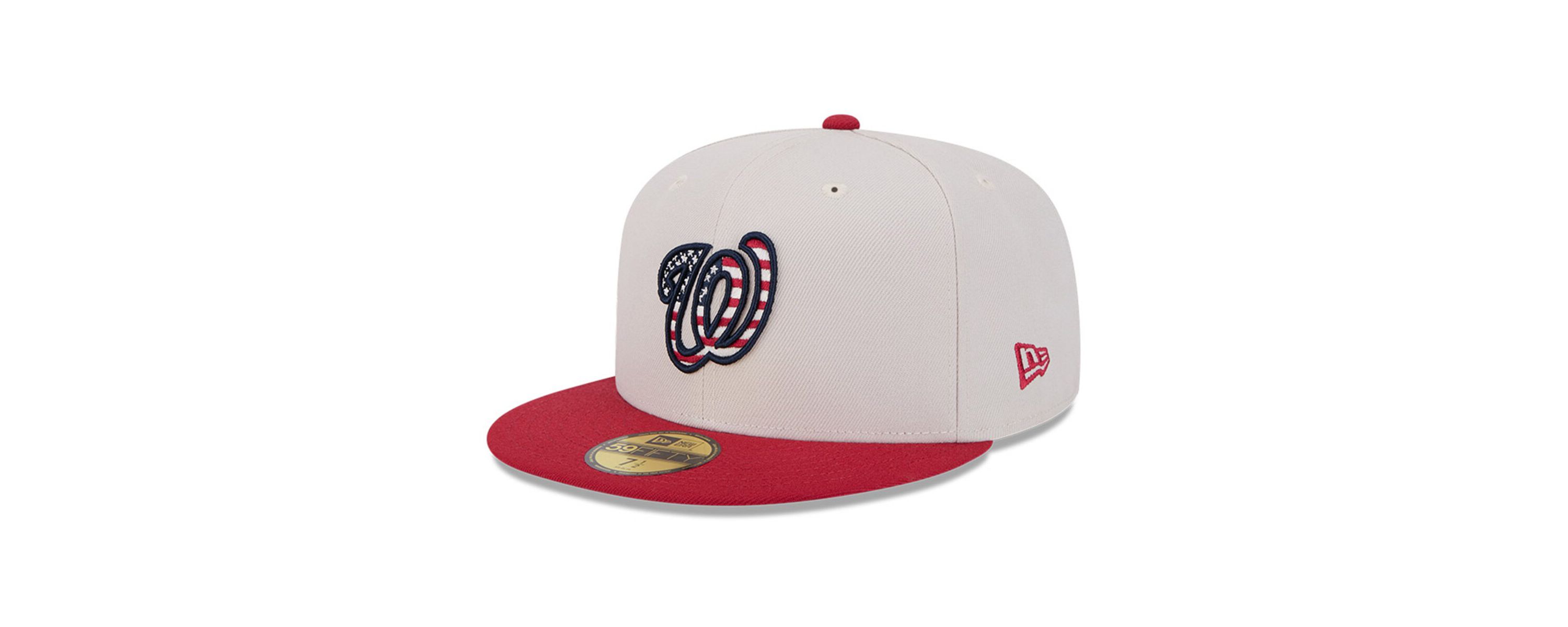 MLB Khaki/Red Washington Nationals 2024 Fourth of July 59FIFTY Fitted Hat