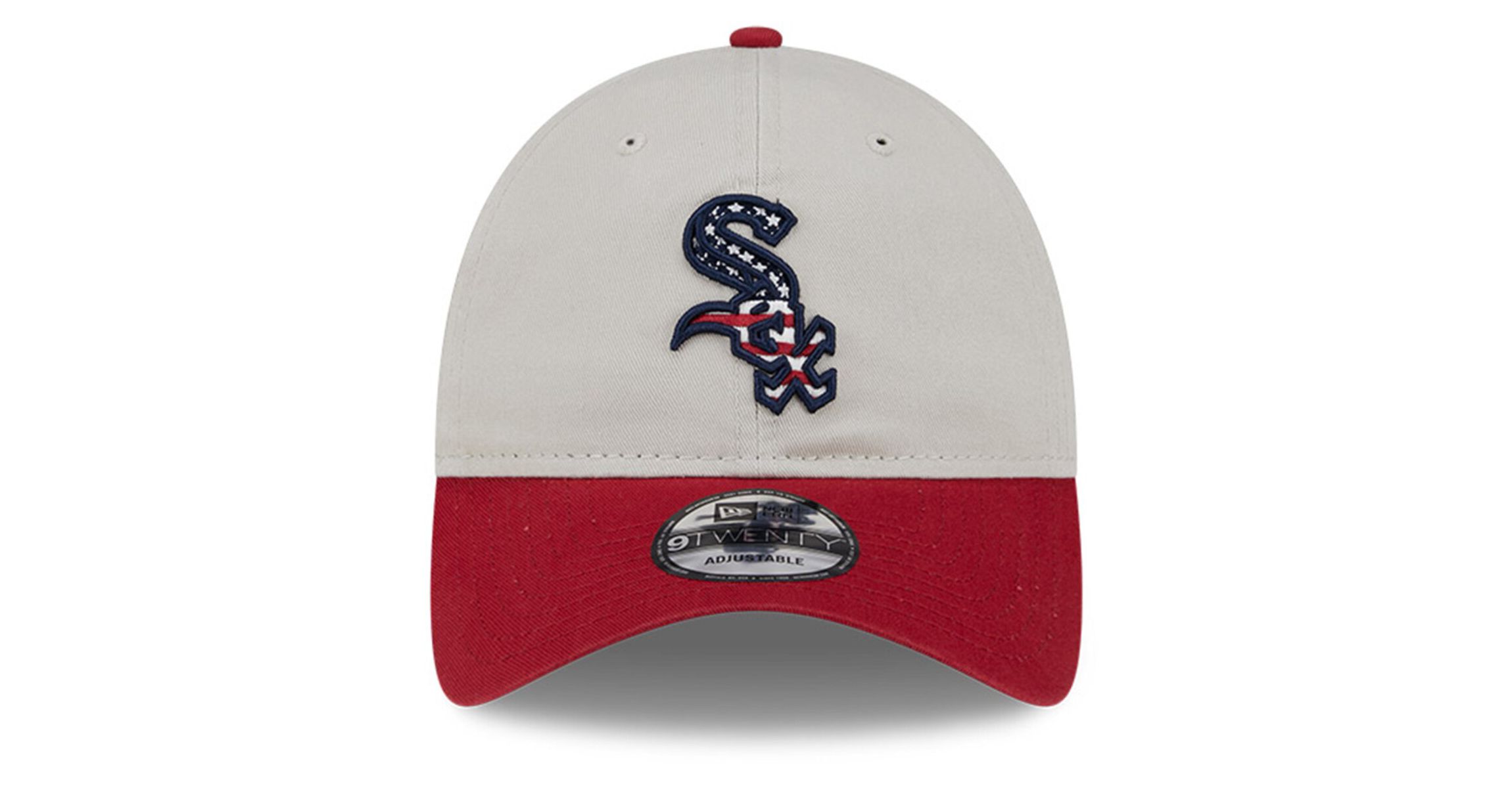 Chicago White Sox MLB Khaki/Red Chicago Sox 2024 Fourth of July 9TWENTY Adjustable Hat
