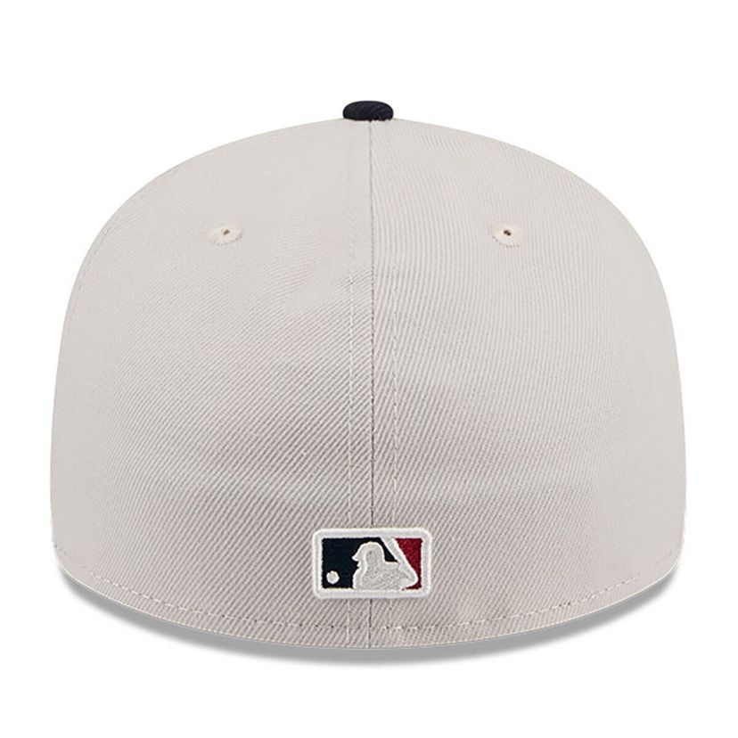 MLB Khaki/Black Atlanta Braves 2024 Fourth of July Low 59FIFTY Fitted Hat