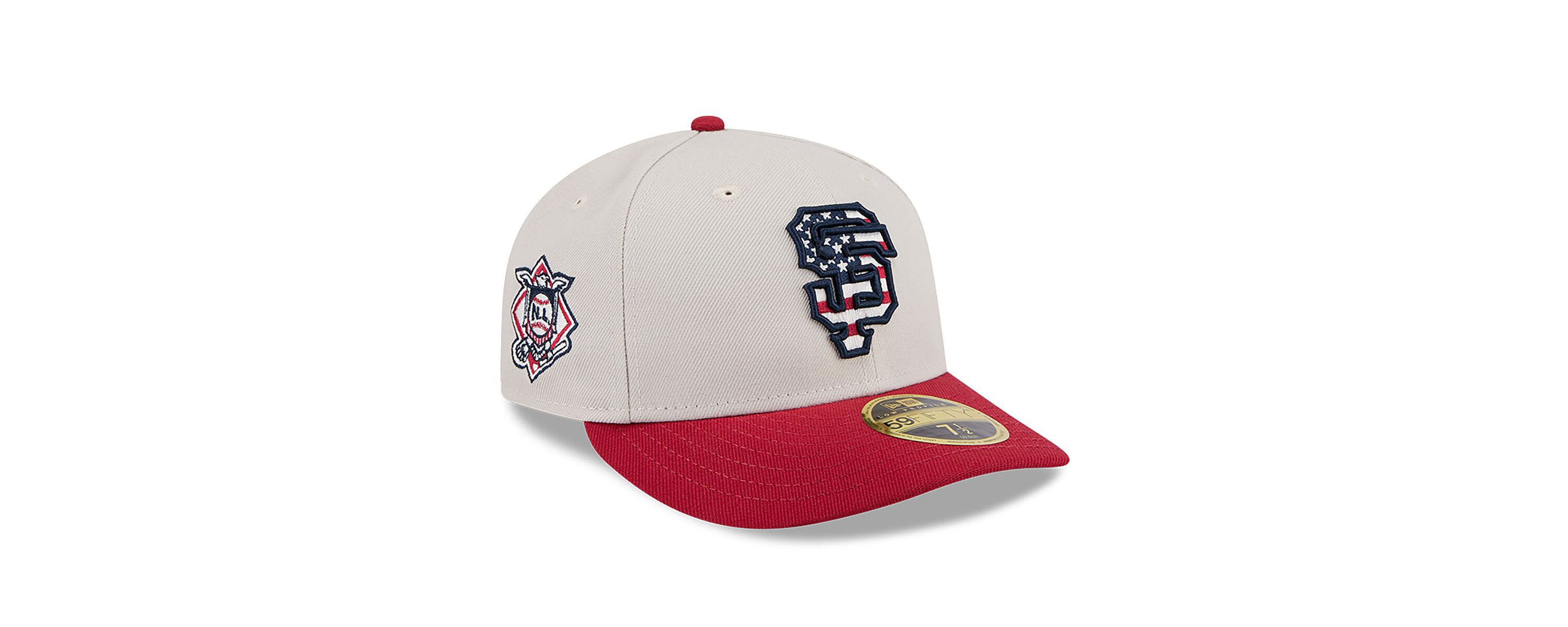 MLB Khaki/Red San Francisco Giants 2024 Fourth of July Low 59FIFTY Fitted Hat