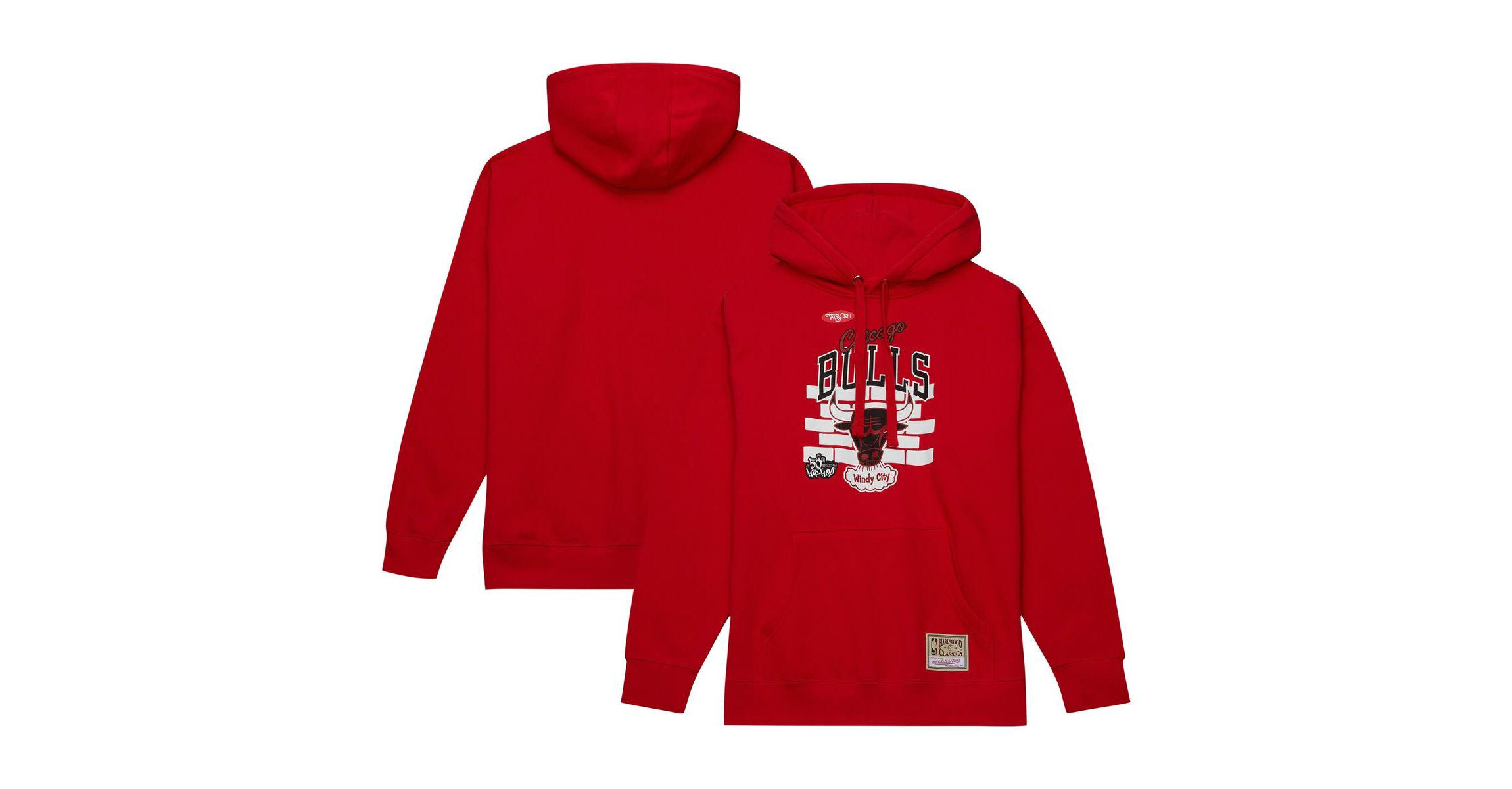 NBA x Tats Cru Chicago Bulls Hardwood Classics Brick Pullover Hoodie