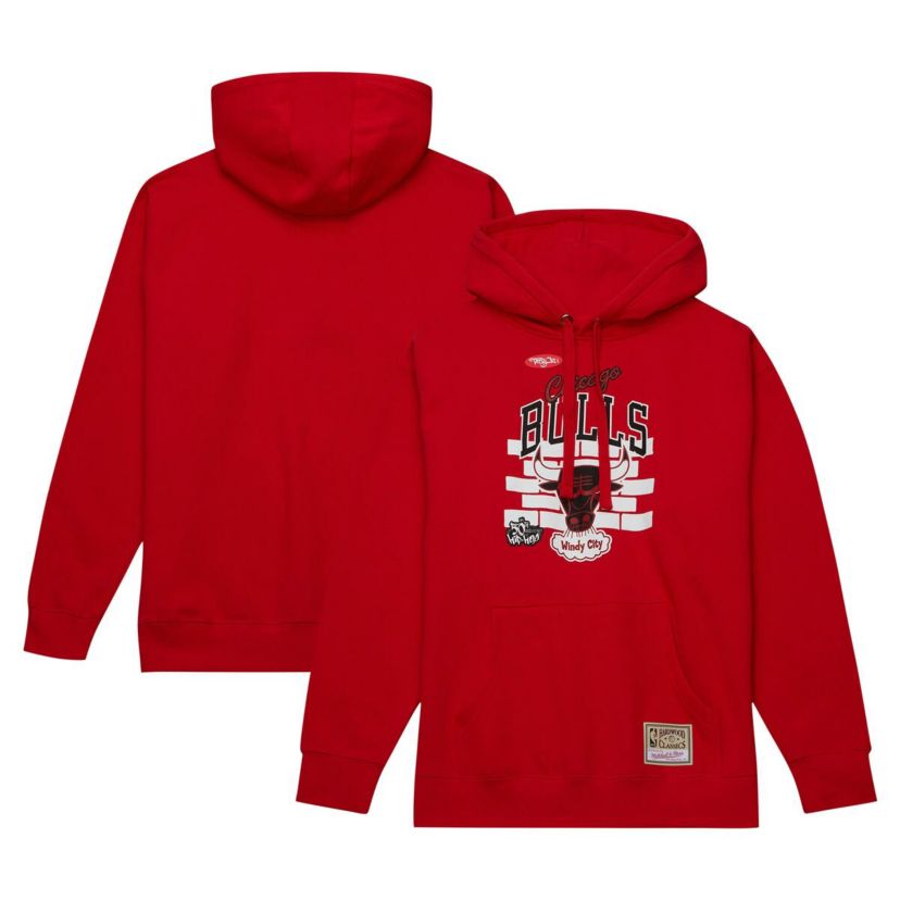 NBA x Tats Cru Chicago Bulls Hardwood Classics Brick Pullover Hoodie